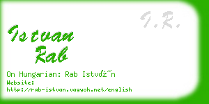 istvan rab business card